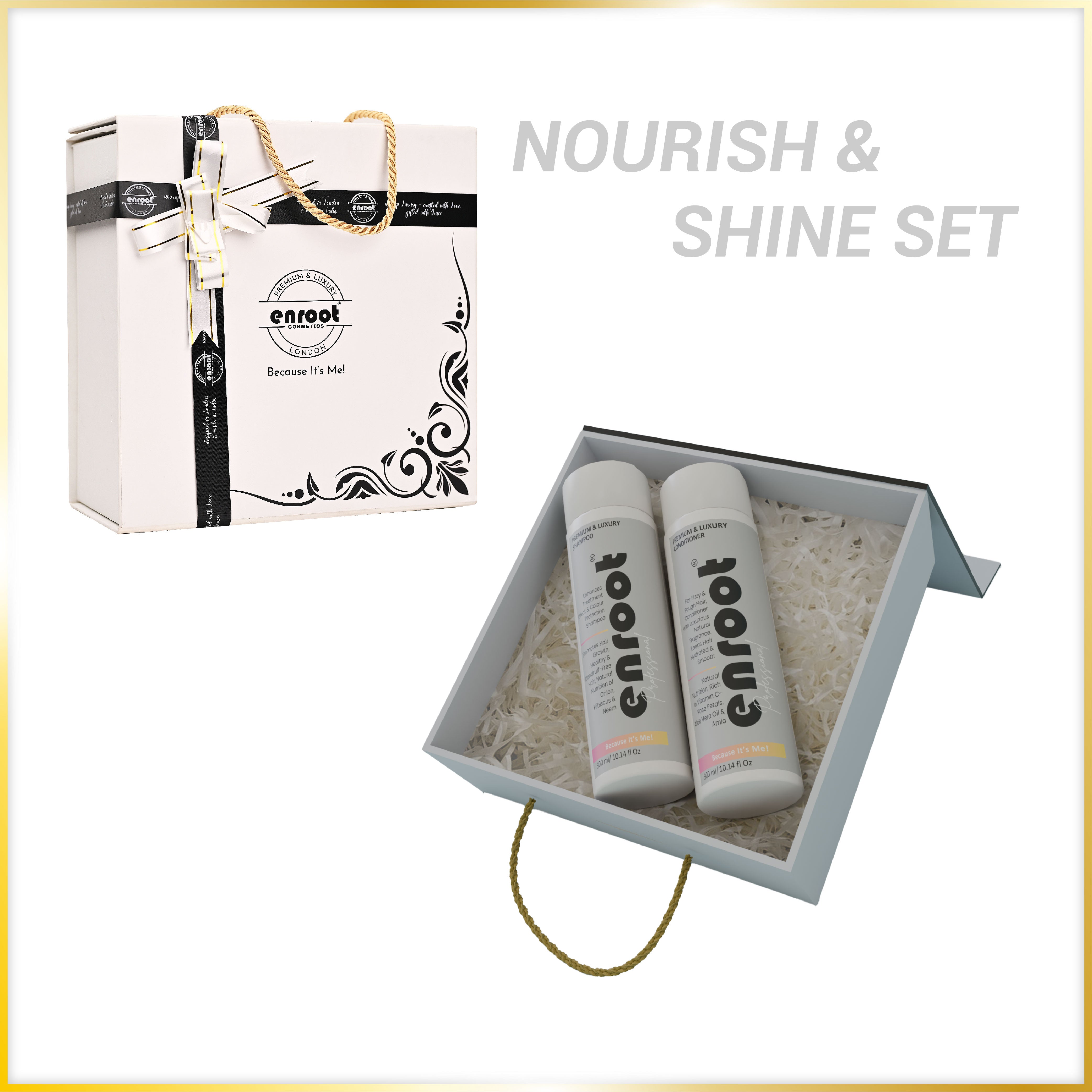 Enroot Premium & Luxury Nourish & Shine Set [600ml]